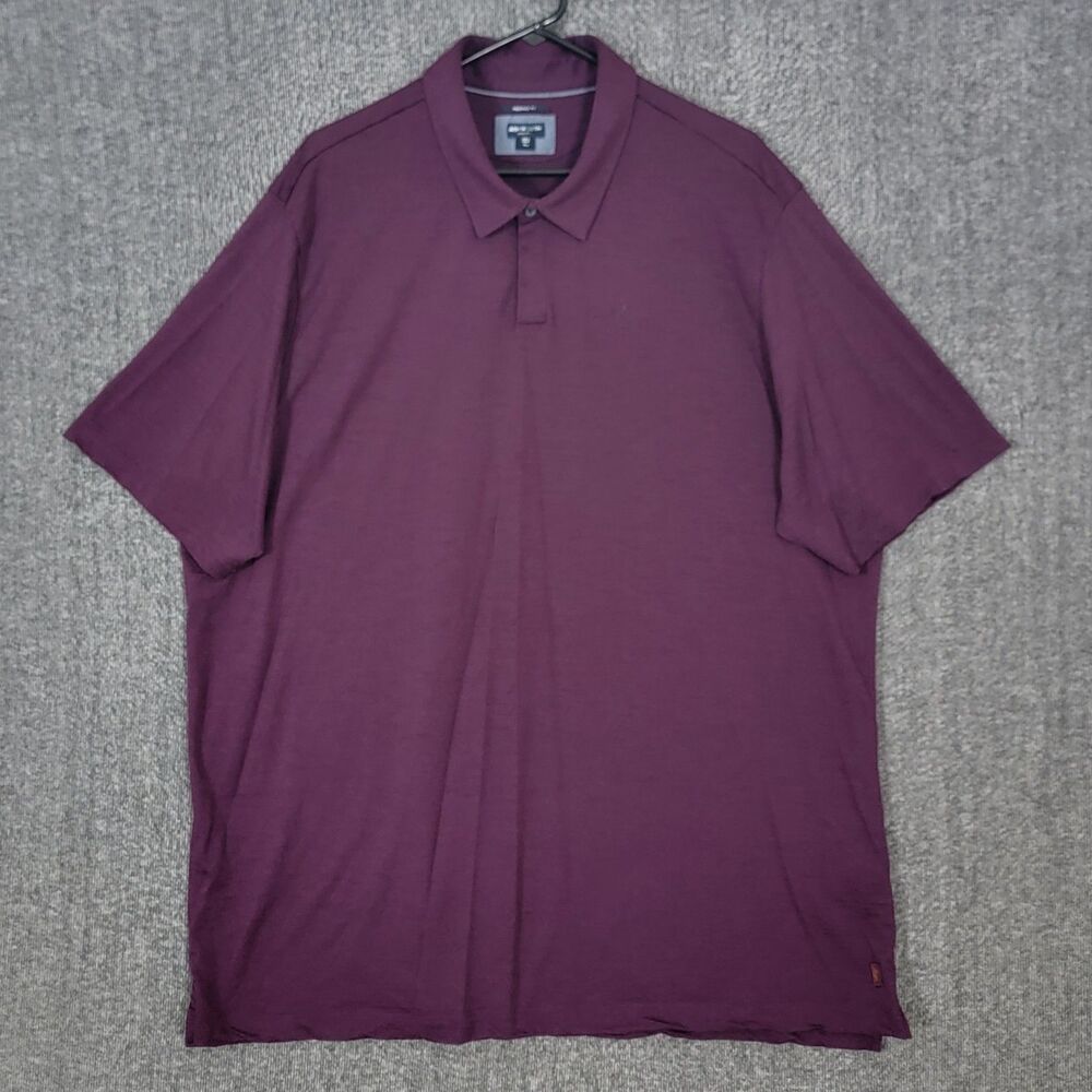 Ashworth Merino 87 Polo Shirt Mens 2XL Purple 100% Wool Silverhorn Golf Club